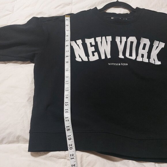 Scotch & Soda Amsterdam Black New York Sweatshirt - Picture 8 of 8